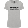 Equestrian Horse Riding Evolution Womens Wider Cut T-Shirt Sports Grey