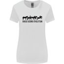Equestrian Horse Riding Evolution Womens Wider Cut T-Shirt White