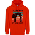 Equestrian Horse Riding My Wild Heart Childrens Kids Hoodie Bright Red