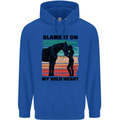 Equestrian Horse Riding My Wild Heart Childrens Kids Hoodie Royal Blue