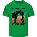 Equestrian Horse Riding My Wild Heart Kids T-Shirt Childrens Irish Green