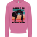 Equestrian Horse Riding My Wild Heart Mens Sweatshirt Jumper Azalea
