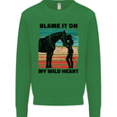 Equestrian Horse Riding My Wild Heart Mens Sweatshirt Jumper Irish Green
