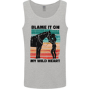 Equestrian Horse Riding My Wild Heart Mens Vest Tank Top Sports Grey