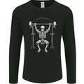 Eternal Gym Bodybuilding Fitness Skull Mens Long Sleeve T-Shirt Black