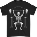 Eternal Gym Bodybuilding Fitness Skull Mens T-Shirt 100% Cotton BLACK