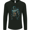 Eternal Physique Skull Gym Bodybuilding MMA Mens Long Sleeve T-Shirt Black