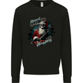 Eternal Spirit Santa Skull Christmas Rock Guitar Mens Sweatshirt Jumper Black