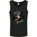 Eternal Spirit Santa Skull Christmas Rock Guitar Mens Vest Tank Top Black