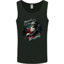 Eternal Spirit Santa Skull Christmas Rock Guitar Mens Vest Tank Top Black
