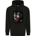 Eternal Spirit of Christmas Skull Guitar Rock Music Childrens Kids Hoodie Black