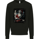 Eternal Spirit of Christmas Skull Guitar Rock Music Kids Sweatshirt Jumper Black
