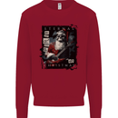 Eternal Spirit of Christmas Skull Guitar Rock Music Kids Sweatshirt Jumper Red