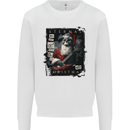 Eternal Spirit of Christmas Skull Guitar Rock Music Kids Sweatshirt Jumper White