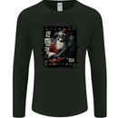 Eternal Spirit of Christmas Skull Guitar Rock Music Mens Long Sleeve T-Shirt Black