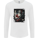 Eternal Spirit of Christmas Skull Guitar Rock Music Mens Long Sleeve T-Shirt White