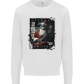 Eternal Spirit of Christmas Skull Guitar Rock Music Mens Sweatshirt Jumper White