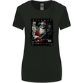 Eternal Spirit of Christmas Skull Guitar Rock Music Womens Wider Cut T-Shirt Black