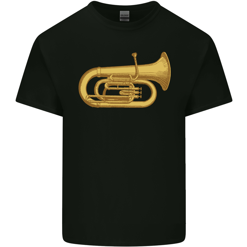 Euphonium Brass Musical Instrument Kids T-Shirt Childrens Black