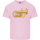 Euphonium Brass Musical Instrument Kids T-Shirt Childrens Light Pink