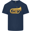 Euphonium Brass Musical Instrument Kids T-Shirt Childrens Navy Blue