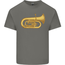 Euphonium Brass Musical Instrument Mens Cotton T-Shirt Tee Top Charcoal