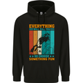 Everything Will Kill You Funny Scuba Diving Diver Mens 80% Cotton Hoodie Black