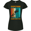 Everything Will Kill You Funny Scuba Diving Diver Womens Petite Cut T-Shirt Black