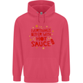 Everything's Better With Hot Sauce Funny Food Childrens Kids Hoodie Heliconia