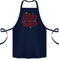 Everything's Better With Hot Sauce Funny Food Cotton Apron 100% Organic Navy Blue