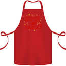 Everything's Better With Hot Sauce Funny Food Cotton Apron 100% Organic Red