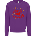 Everything's Better With Hot Sauce Funny Food Kids Sweatshirt Jumper Purple