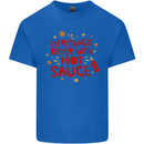 Everything's Better With Hot Sauce Funny Food Kids T-Shirt Childrens Royal Blue