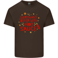 Everything's Better With Hot Sauce Funny Food Mens Cotton T-Shirt Tee Top Dark Chocolate