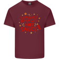 Everything's Better With Hot Sauce Funny Food Mens Cotton T-Shirt Tee Top Maroon