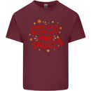 Everything's Better With Hot Sauce Funny Food Mens Cotton T-Shirt Tee Top Maroon