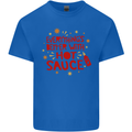 Everything's Better With Hot Sauce Funny Food Mens Cotton T-Shirt Tee Top Royal Blue
