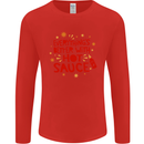 Everything's Better With Hot Sauce Funny Food Mens Long Sleeve T-Shirt Red