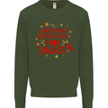 Everything's Better With Hot Sauce Funny Food Mens Sweatshirt Jumper Forest Green