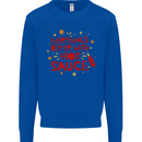 Everything's Better With Hot Sauce Funny Food Mens Sweatshirt Jumper Royal Blue