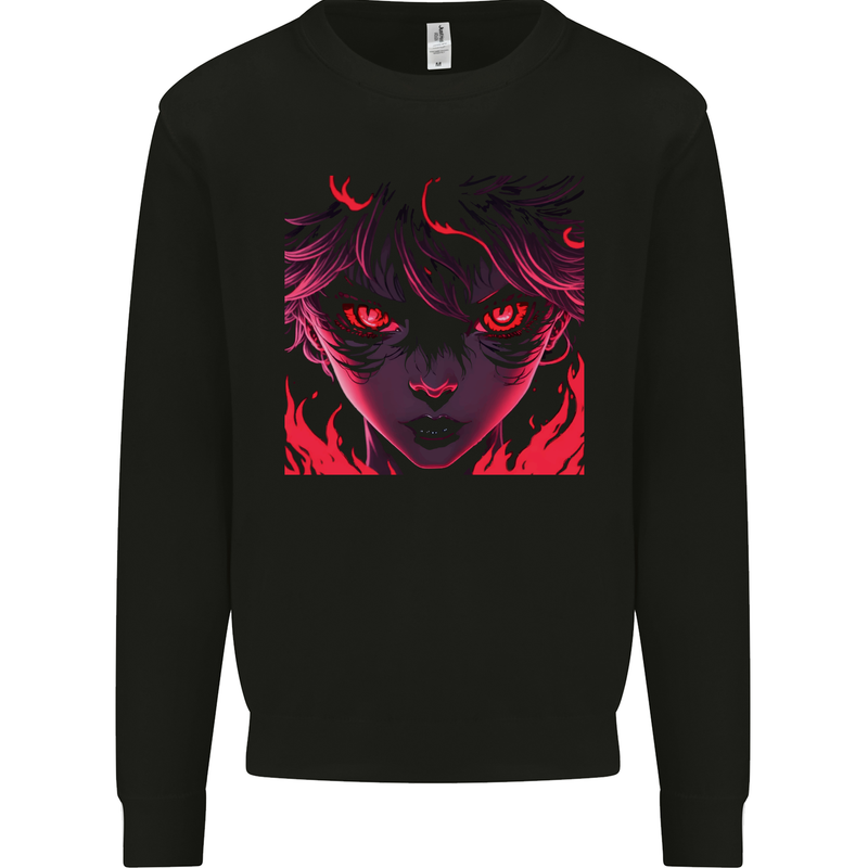 Evil Anime Character 2 Mens Sweatshirt Jumper Black