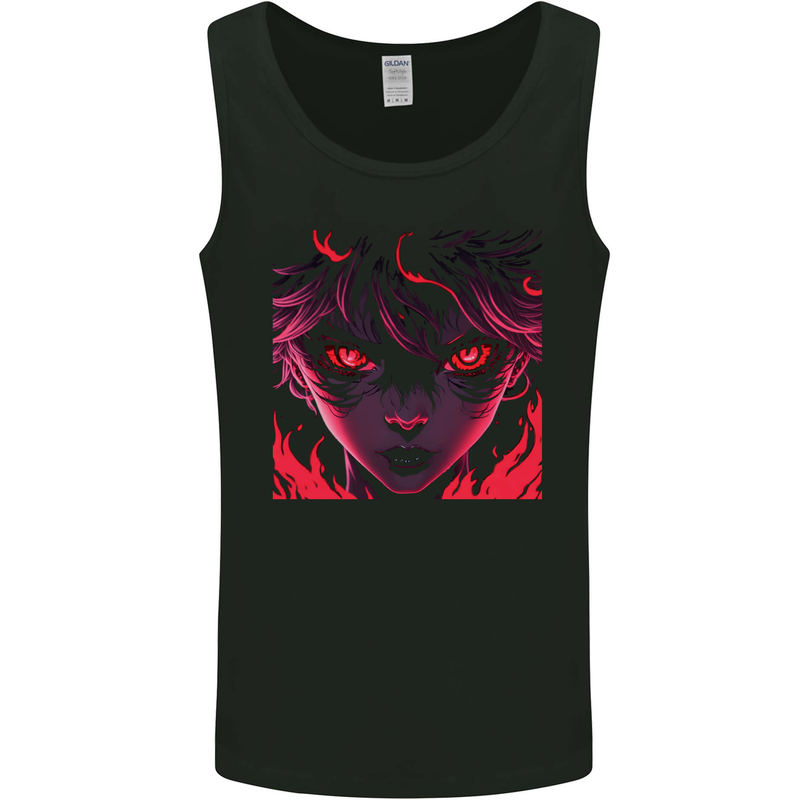 Evil Anime Character 2 Mens Vest Tank Top Black