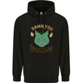 Evil Cat Damn You Mercury Retrograde Childrens Kids Hoodie Black