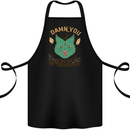 Evil Cat Damn You Mercury Retrograde Cotton Apron 100% Organic Black