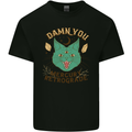 Evil Cat Damn You Mercury Retrograde Kids T-Shirt Childrens Black