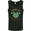 Evil Cat Damn You Mercury Retrograde Mens Vest Tank Top Black