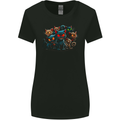 Evil Cat Gang Demonic Womens Wider Cut T-Shirt Black