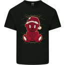 Evil Christmas Teddy Bear Xmas Mens Cotton T-Shirt Tee Top Black