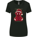 Evil Christmas Teddy Bear Xmas Womens Wider Cut T-Shirt Black