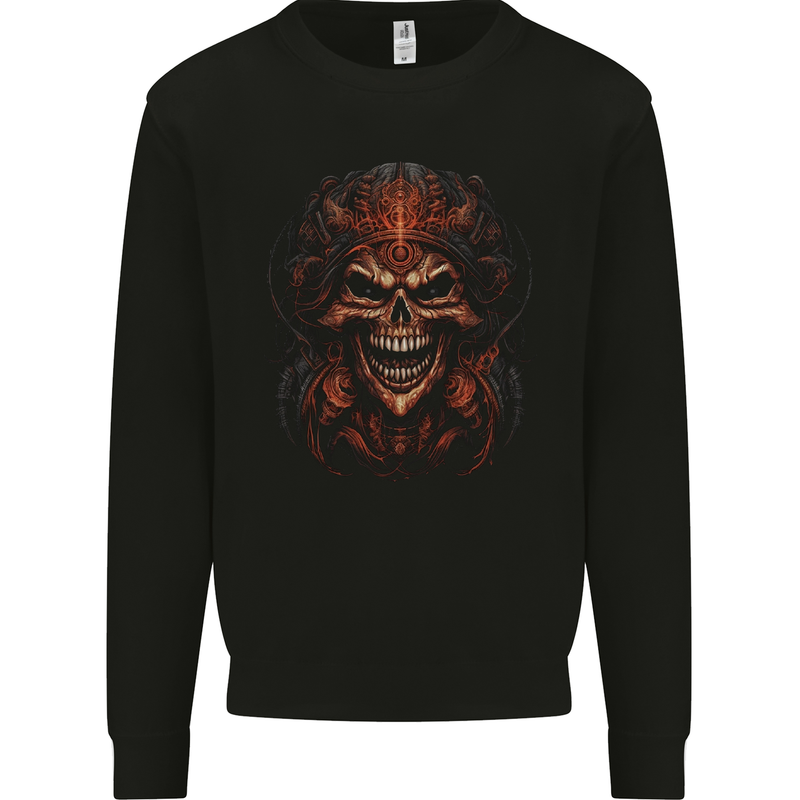 Evil Emperor of Death Demon Grim Reaper Devil Mens Sweatshirt Jumper Black